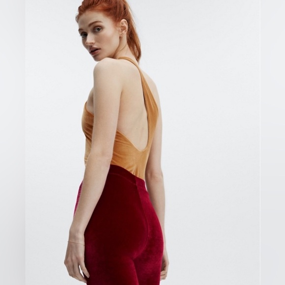 NEW FABLETICS - Gigi Velour Bodysuit - Picture 3 of 7